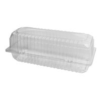 Large Clear Roll Pack Hinged Lid